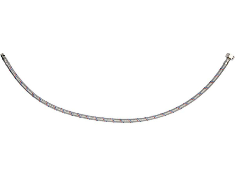 Шланг водопровідний з опліткою з нерж сталі FALA l= 800мм Ø= 8/12, з'єдн F-1/2" х M-M10x1- 17мм 1МПа