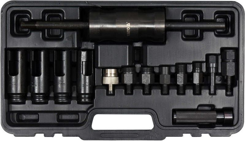 Знімачі форсунок, інжекторів YATO інерціальні, сумісні з BOSCH,DELPHI,DENSO,SIEMENS, 14 шт