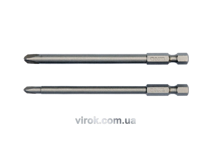 Набір насадок викруткових YATO : "TRI-WING" #2-#4, HEX 1/4", L= 100 мм. 2 шт.