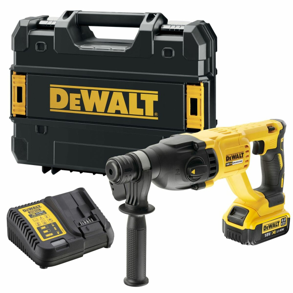 Перфоратор аккумуляторный бесщеточный DeWALT SDS+ 18V XR Li-lon 2.6 Дж 5500 уд/мин АКБ 4 Ач+ ЗП кейс