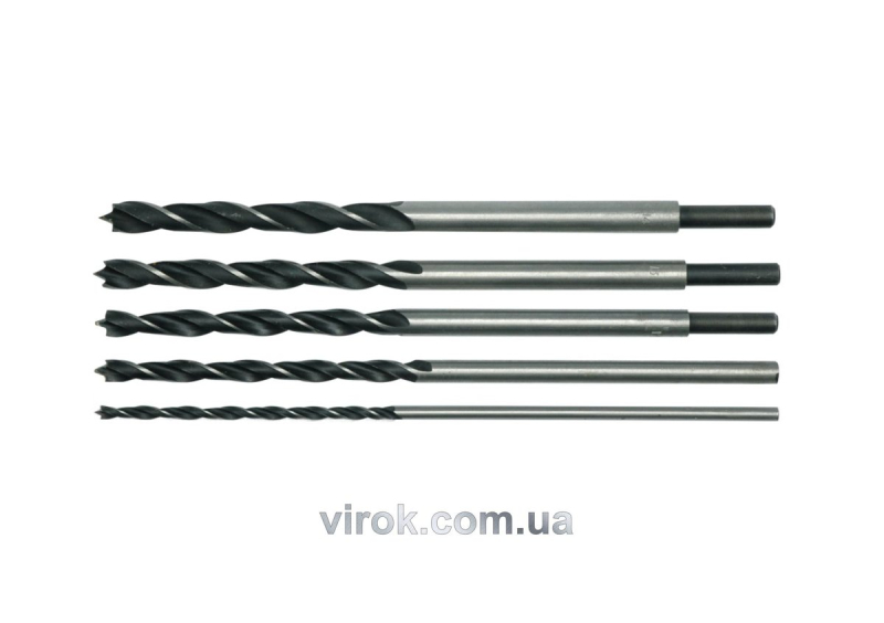 Свердла по дереву STHOR : Ø= 6.0 - 14.0 мм, набір 6 шт.