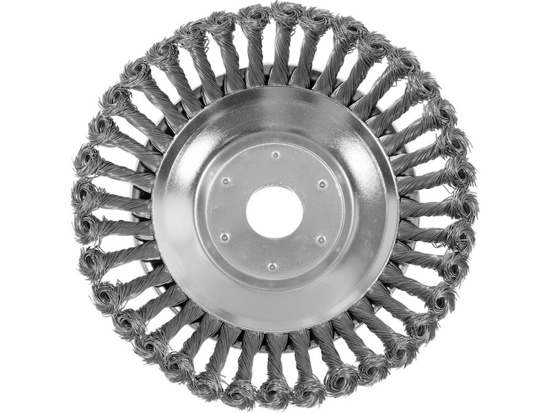 Щітка - крацовка дискова з плетеного дроту YATO Ø= 200/ 25,4 мм до газоно-коси