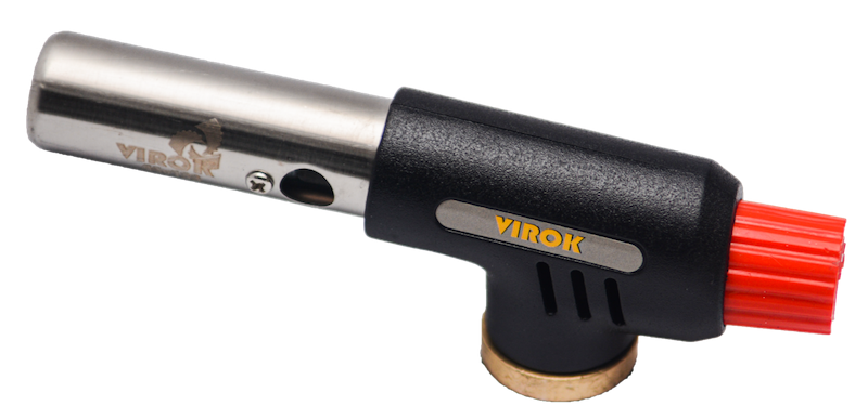 Пальник газовий VIROK з різьбовим (7/16) з'єднанням. Piezo, ceramic