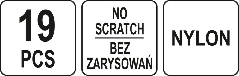 Знімачі оббивки автомобіля YATO, Набір 19 шт.