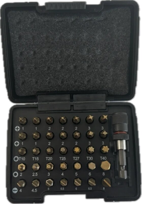 Набір насадок викруткових Isotin USH: 1/4", PH-PZ-Torx-HEX-SL + магнітний тримач, 36 елем. (U0004910)