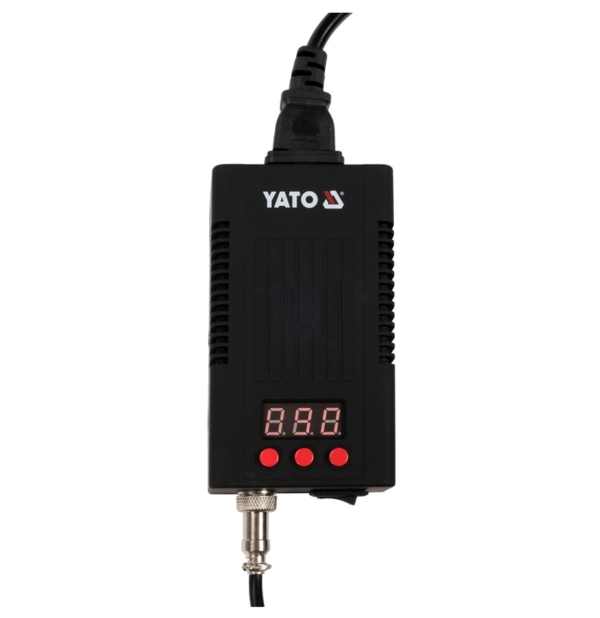 Паяльная станция сетевая: 110-230 V YATO; Р = 75 Вт, t ° = 90-480 ° С, жало тип T12, LCD табло (YT-82461)