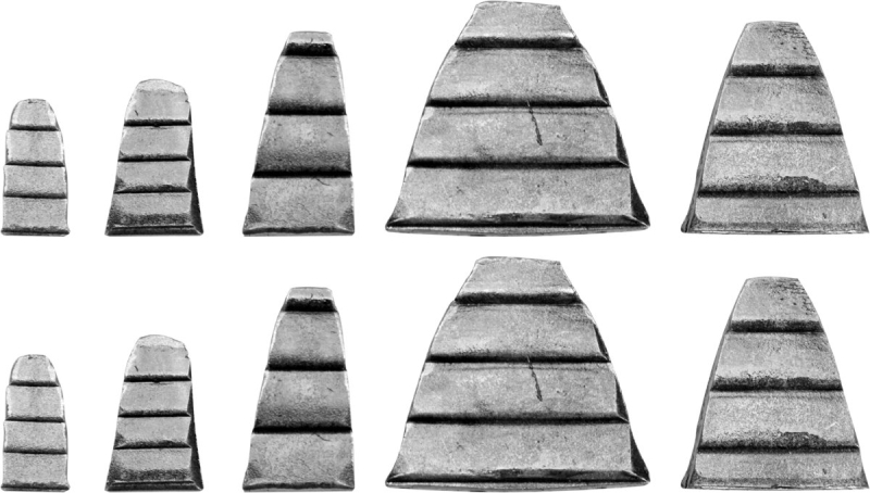 Клини для молотків VOREL 28 x 32 , 25 x 21, 25 x 12 , 18 x 10 , 17 x 8; 10 шт [6/72]