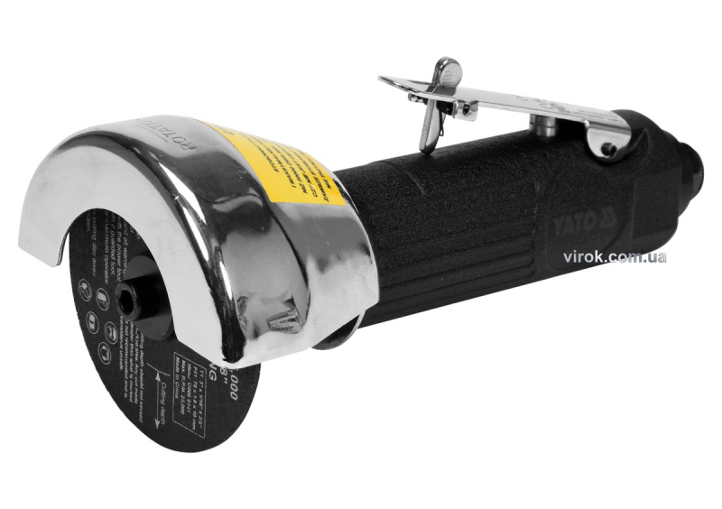Різак пневматичний, ручний YATO для диска Ø= 75/9.5 мм, Ø= 1/4", 6.3 Bar, 127 л/хв [10]