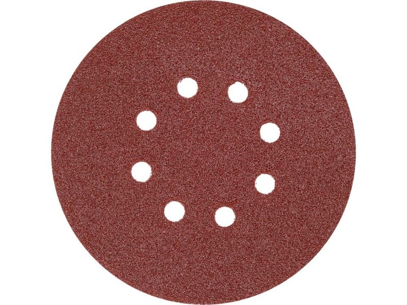 Круг шліфувальний з наждачн. паперу з липучкою YATO: Ø= 150мм, Р150, 8 отв до YT-82206, -82207, 50шт