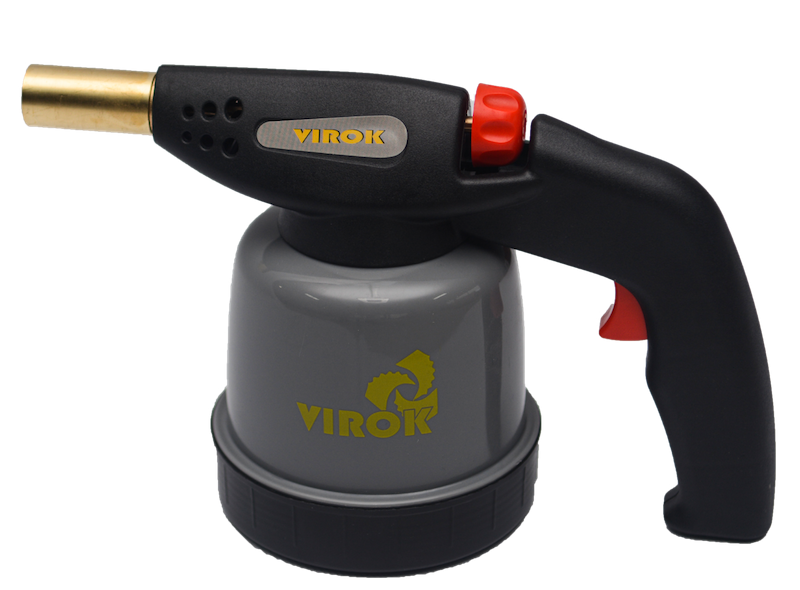 Лампа паяльна газова VIROK з п`єзозапалом 360º під балон 190 г [6]