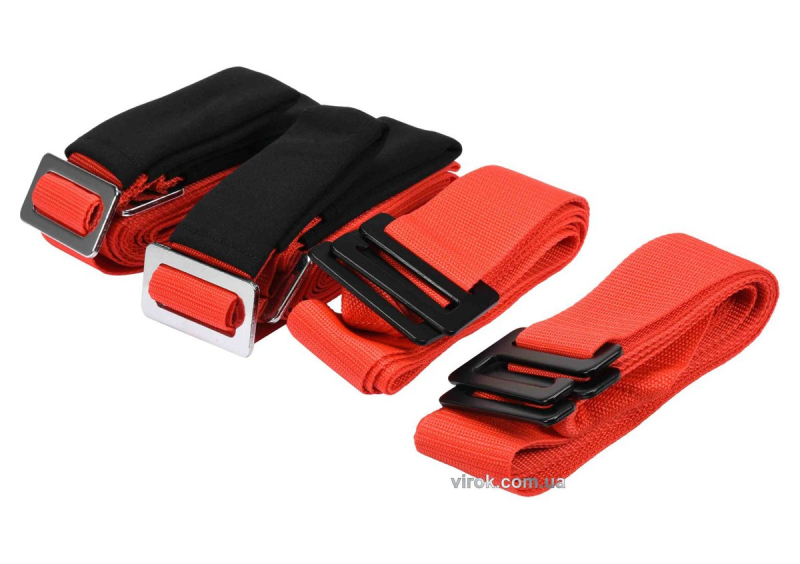 Паси для перенесення меблів VOREL: 2- для спини, 2- для регулювання висоти, x280 см, 4 шт [10/20]