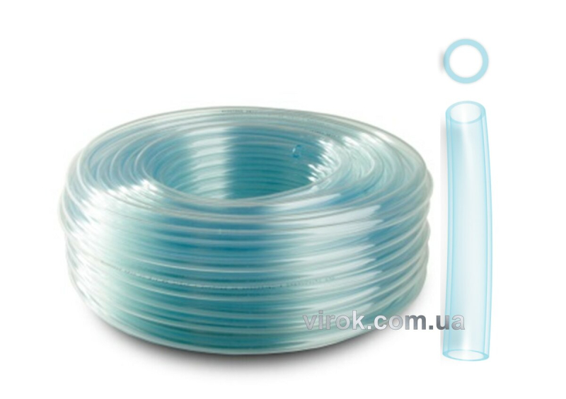 Шланг ПХВ 1-шаров . бензо-мастилостійкий з роб. тиск. 0,05 МПа, Ø=8 мм, t=1,5 мм, l= 25 м