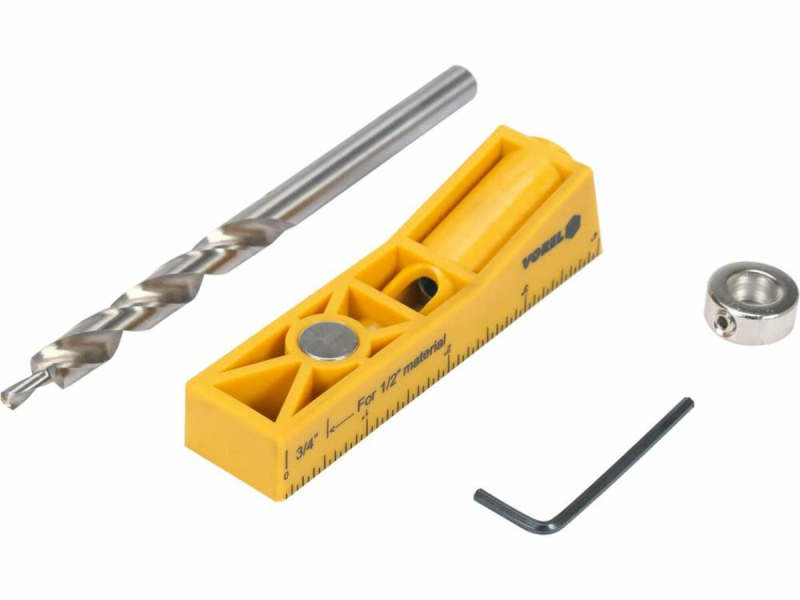 Шаблон для свердління виїмок для кілків YATO, 115х 25х 25 мм, компл. 4 елем.