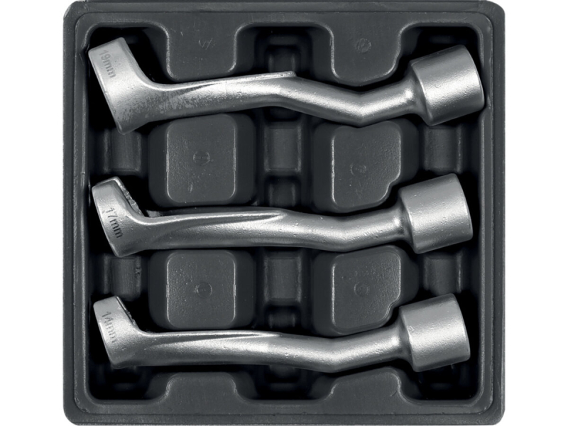 Ключі вічкові до інжекторів YATO з квадратним захопом 1/2", М14, 17, 19 мм, 3 шт.