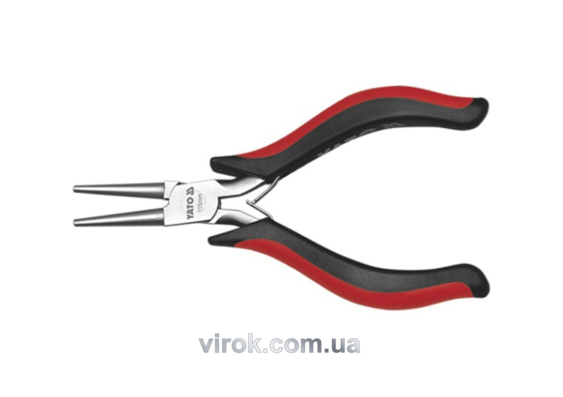 Щипці- круглогубці нікельовані YATO : L= 115 мм [6/120]