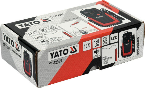 Тестер тормозной жидкости YATO, 180см с 6 диодными индикаторами и звуковым сигналом, эласт. зонд (YT-72985)