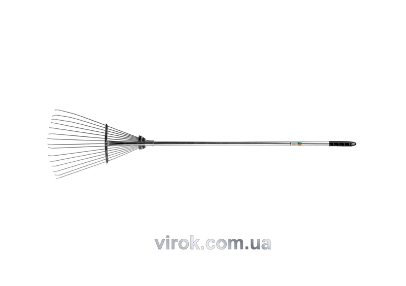 Граблі тип "віяло" дротяні розсувні FLO з держаком, l= 530 мм [24]