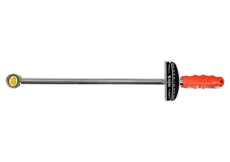 Ключ динамометричний стрілковий YATO : квадрат 3/4", F= 0-500 Нм