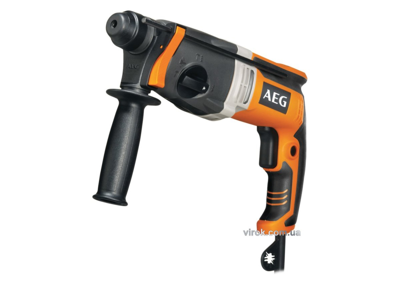 Перфоратор мережевий SDS+ AEG: 800 Вт, 2.9 Дж, 4500 уд/хв, Ø≤ 26мм (бетон) (KH26E)