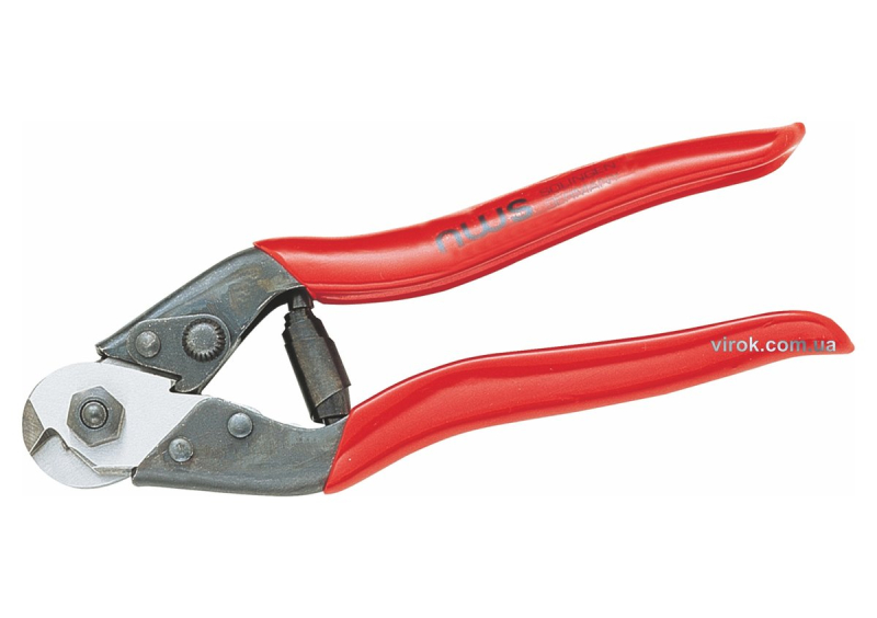 Ножиці до дроту та тросів NWS: Ø≤ 3 мм (сталь), Ø≤ 6 мм (мідь), l= 190 мм