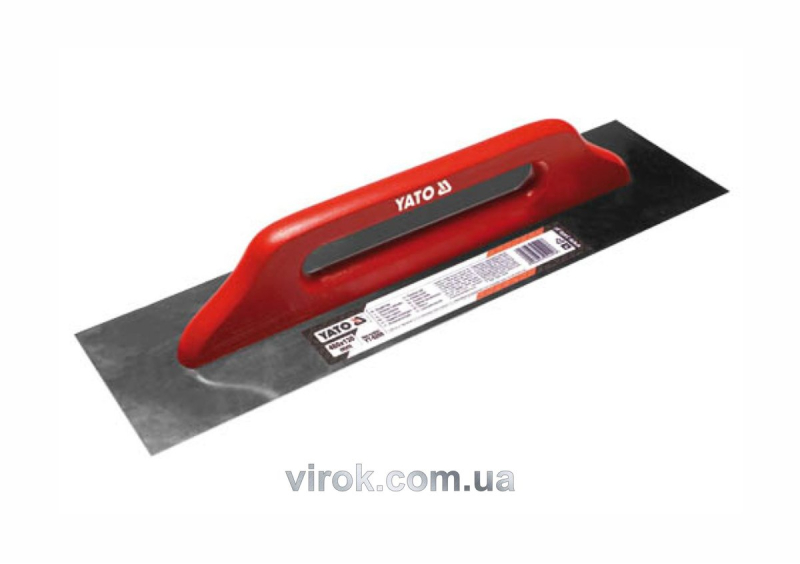Терка гладилка YATO : L= 480x130 мм. нержавіюча