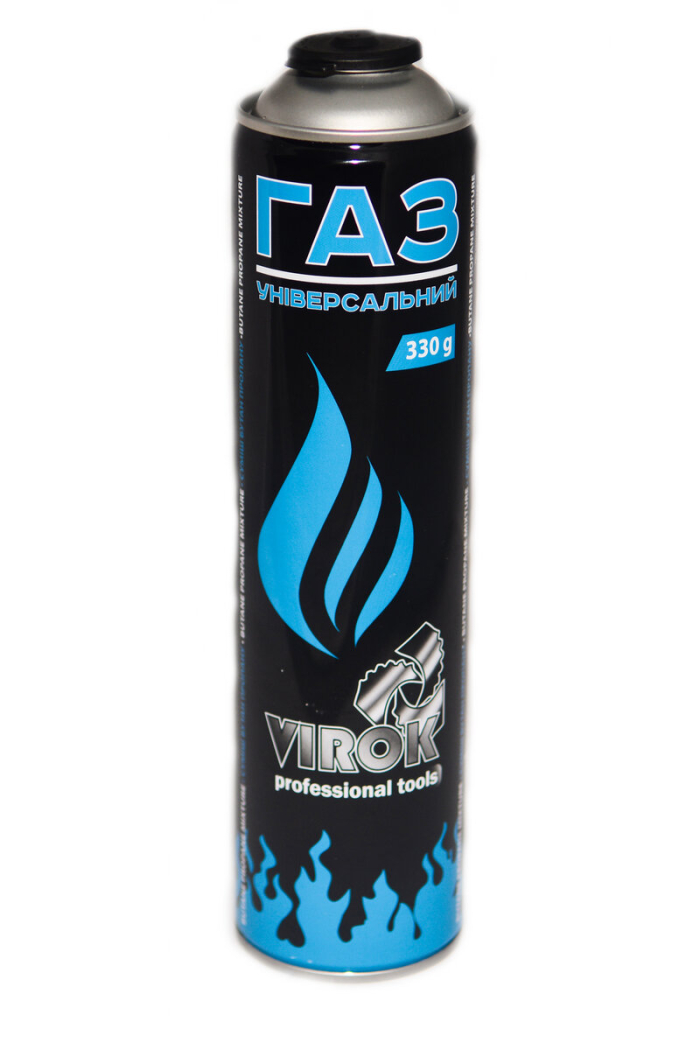 Балон газовий 1-разовий VIROK з різьбою (7/16) 330g/562ml. (EN417)