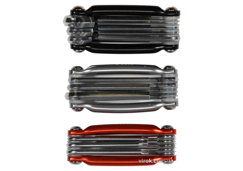 Набір ключів шестигранних YATO : HEX H1.5-H8, TORX T6-T25, 24 шт [10/40]