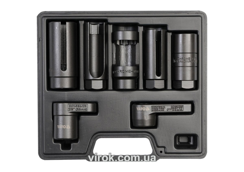 Набір насадок для лямбда-зонда і форсунок YATO, 7 елем. [5]