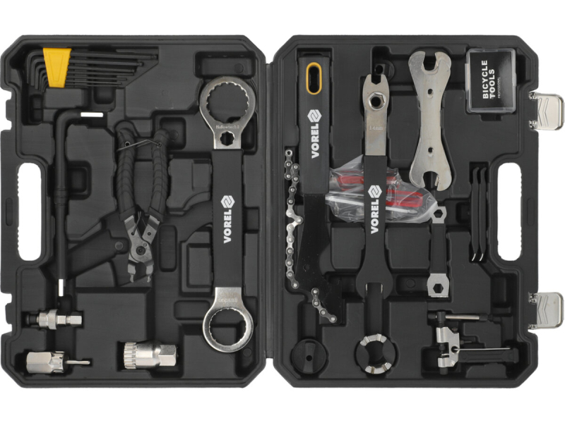 Набір інструментів налагоджувальних для велосипеда VOREL 30 елем. в футлярі [3]