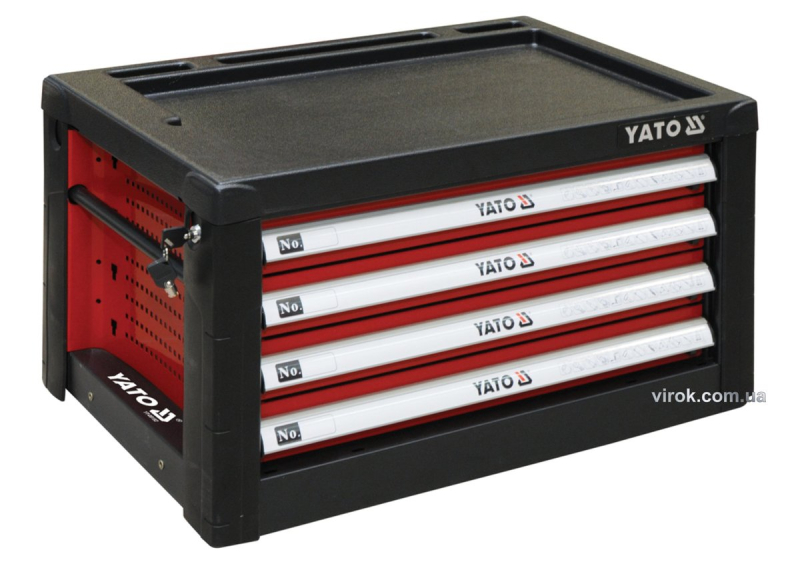 Шафа для майстерні з 4 шуфлядами YATO до столу YT-08920; 690х 465х 400 мм