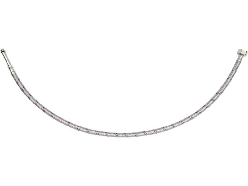 Шланг водопровідний з опліткою з нерж сталі FALA l= 800мм Ø= 8/12, з'єдн F-1/2" х M-M10x1- 50мм 1МПа