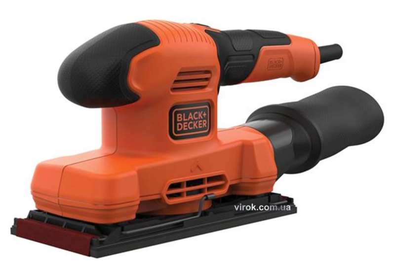 Шліфмашина вібраційна мережева B+D : P= 150 Вт, 14000 об/хв, стопа 92 х 230 мм