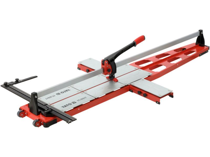 Плиткоріз ручний YATO з 1 напрямною, L= 165cм, 2 різця Ø= 22x6x6 мм, макс. товщина- 14мм, кут- 0-60°