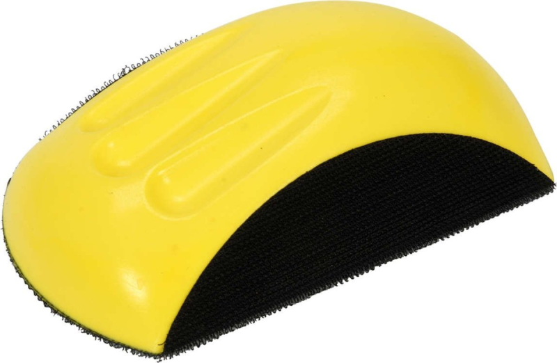 Блок-тримач для шліфування VOREL: 150х 85х 75 мм з платформою-липкою "Велкро" трапецев.