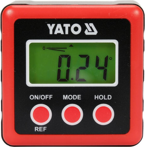 Угломер электронный YATO 4х0-90°. 2 х 1,5V ААА (YT-71000)