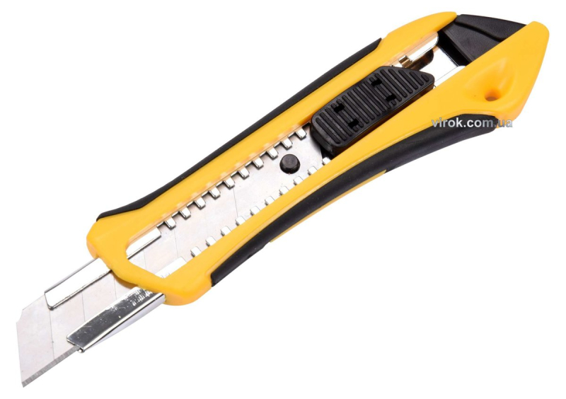 Ніж VOREL з висувним лезом з відломними сегментами : М= 18 мм [12/144]