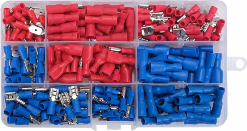 Набір електричних роз'ємів з ізоляцією і клем YATO : 240 шт, в футлярі [60]