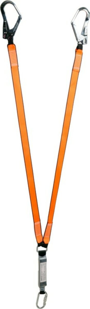 Амортизатор 2-стрічковий для безпеки висотних робіт YATO, з карабінами. l= 1,8 м, M= 100 кг [10]