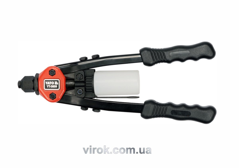 Заклепочник дворучний YATO для нітів Ø=3,2; 4; 4,8; 6; 6,4 мм, l= 330 мм