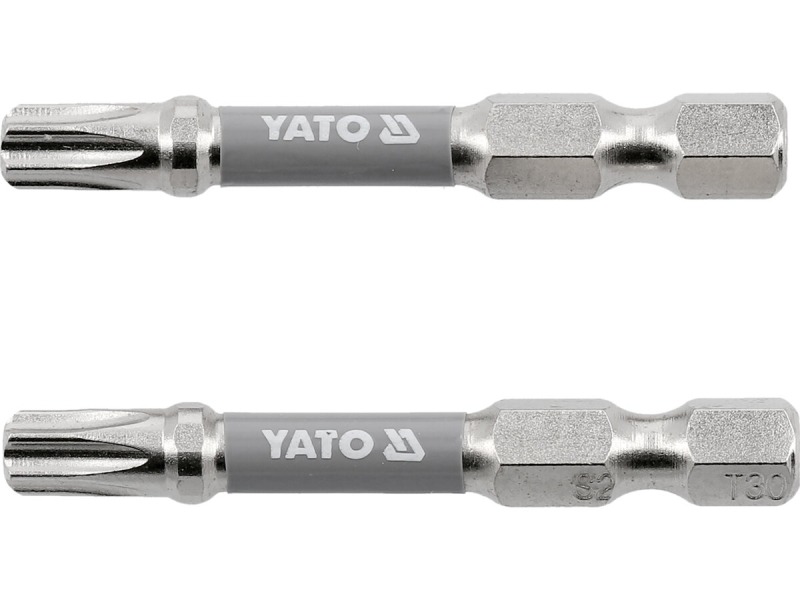 Насадка викруткова YATO TORX T30 х 50 мм. HEX 1/4", покрита нікелем, 2 шт.