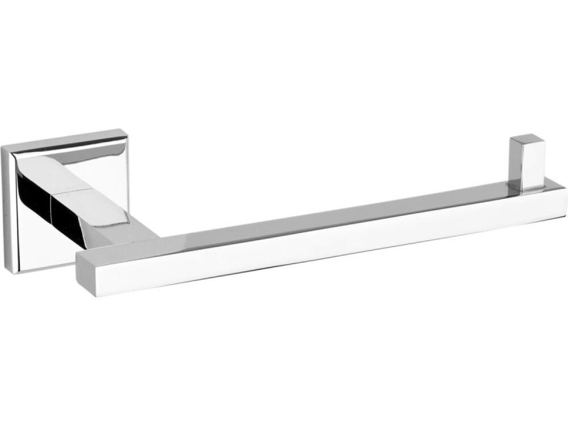 Тримач туалетного паперу настінний FALA з цинкового сплаву хромований, квадратна форма