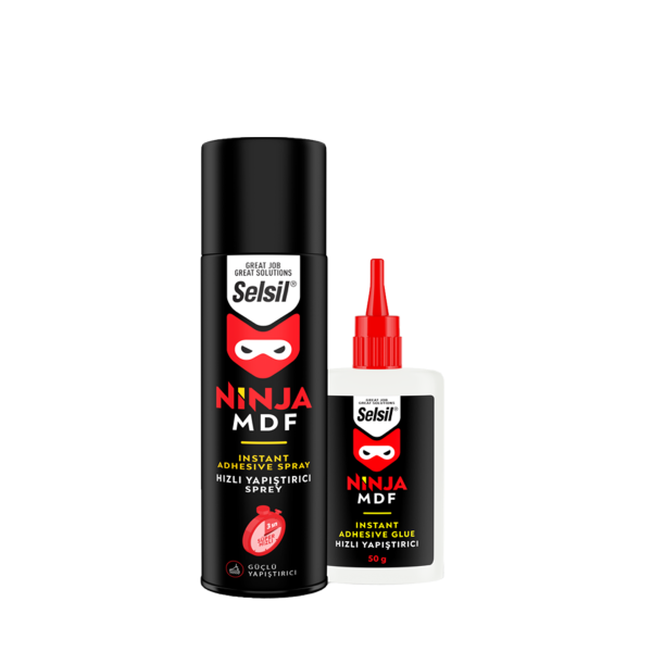 Клей 2-компонентний NINJA MDF : супер швидкий. 100 ML +25 г. активатор + цианоакрилат (20V231)
