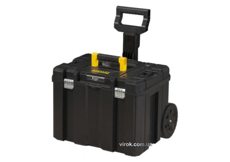 Ящик для інструменту STANLEY "FatMax" TSTAK на 2 колесах і з телескопічною ручкою, 43х 63х 49 см