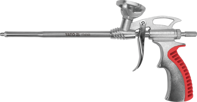 Пістолет для нанесення PU маси YATO: ствол l= 200 мм, заг. відстань- 350 мм