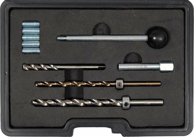 Набір засобів для ремонту різьби форсунок YATO, 10 елем.