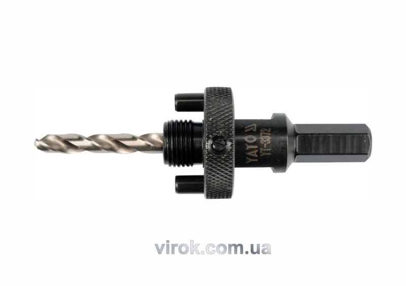 Тримач зі свердлом YATO : HEX, Ø= 5/8", для кільцевих пил Ø=32-140 мм [25/50]