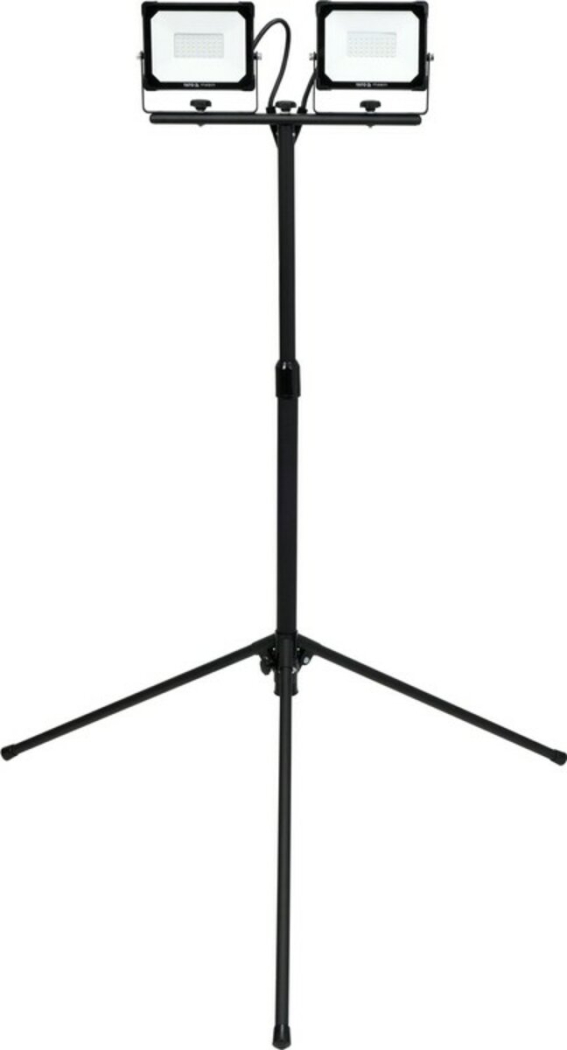 Прожектори з SMD-діодним випромін. YATO: 2x 30 Вт, 230 В, x2850 Lm, на штативі h= 0.6-1.22 м