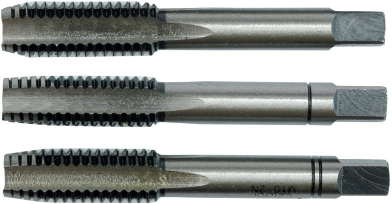 Мітчик VOREL М12 х 1.75 мм, l= 75 мм, набір 3 шт