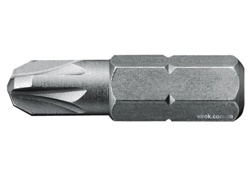 Насадка викруткова STANLEY : "Pozidriv" PZ3 х 25 мм. 25 (Шт/Уп.) DW