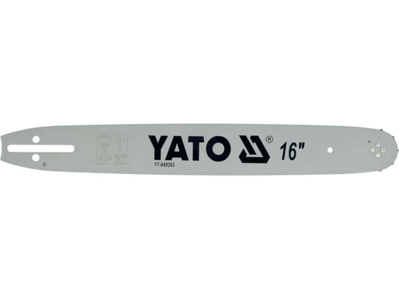 Шина для пили YATO l= 16"/ 40 см (56 ланок) 3/8" (9,52 мм)Т-0,05" (1,3 мм)для ланцюгів YT-84953 [20]